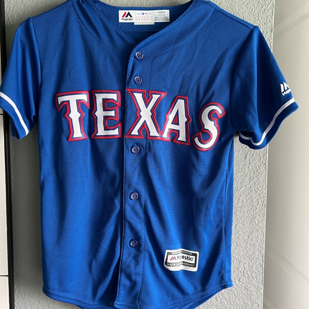 Texas Rangers youth jersey